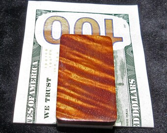 Hawaiian Curly Koa Wood Money Clip