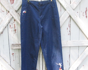 NWT Vintage 1990s Disney Store Tinkerbell jeans XL