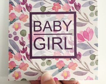 Baby Girl Card {SWEET BOUQUET}