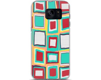 Retro TV Squares Samsung Case