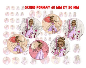 digital images 50mm and 60mm for mirrors or other print miss walk in Paris