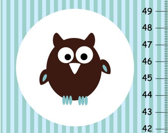 Personalized chubby owls Growth Chart