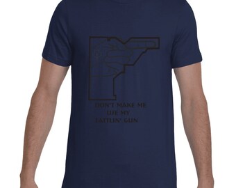 n us we trust tattlin' gun tee