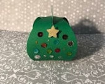 Christmas Tree Party Favor Curvy Boxes-12