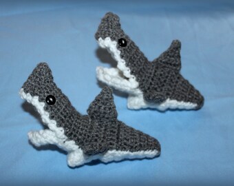 Shark Slippers, Crochet Shark Slippers, Baby shark shoes