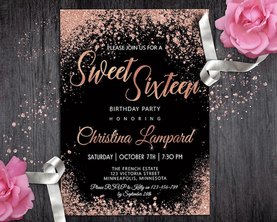 Sweet 16 Party Invitations 6