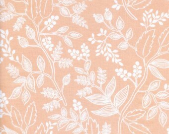 Cotton + Steel - Rifle Paper Co. - Les Fleurs - Queen Anne in Peach