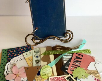 Vintage Handmade Mini Album Smash Book Junk Journal
