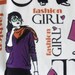 Girl Fashion Popart printed Cotton fabric piece