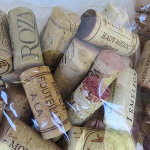 Wine Corks 100 Count All Natural, no synthetic corks, no champagne corks, crafting corks, used corks, wine corks