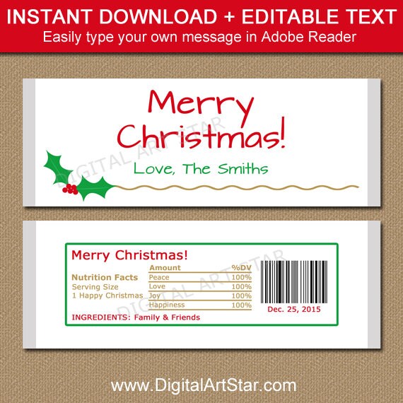candy wrapper template free download