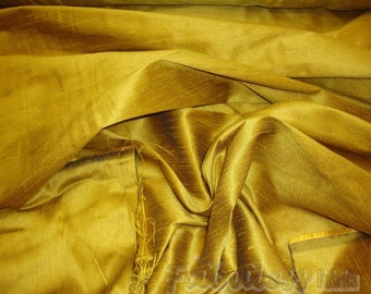 Golden Rod Shantung Dupioni Faux Silk fabric per yard