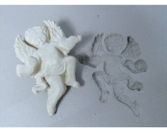 Angel stamp - bisque stamps -ceramic stamps -clay stamps -pottery tools -metal stamps -soap stamps - Cherub Angle stamp - (250)