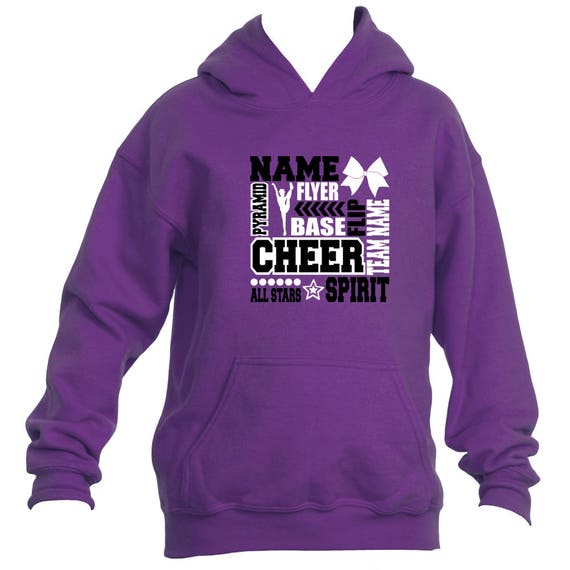 YOUTH Cheer Hoodie Personalized Cheer Hoodie Cheer Team