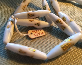 6 Vintage Handmade Japanese Glass Beads