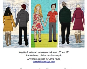 Appliqué Quilt Pattern - Side by Side - Digital Download