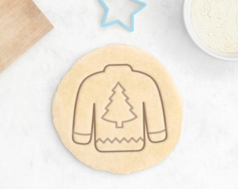 Ugly Christmas Sweater Cookie Cutter - Christmas Cookies Christmas Gift Christmas Cookie Cutter Christmas Tree Cookies Christmas Stocking