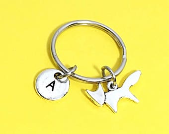 Custom Silver Fox Keychain, Forest Fox Gift, Fox Key Ring, Fox Gift For Her, For Him, Animal Keychain, Animal Gifts, Silver Keychain Gift