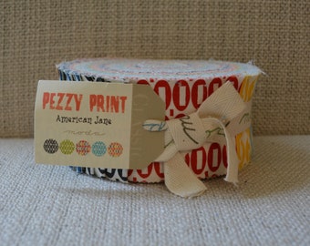 NWT Moda quilt fabric Jelly Roll American Jane Pezzy Print 21605 JR novelty fabric cotton fabric Sandy Klop quilting Pez Japanese cotton