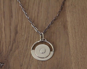 Summer Solstice Brass Pendant Necklace