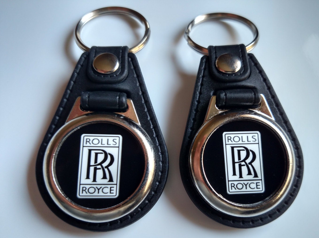 ROLLS ROYCE KEYCHAIN 2 pack black logo