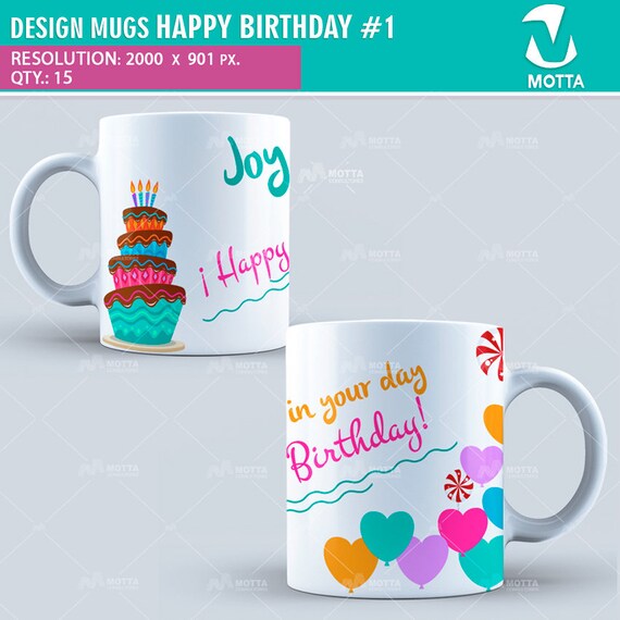 Download Background Happy Birthday Mug Design Png Pics