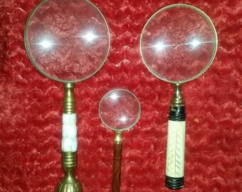 Vintage hand held magnifiers 1950s