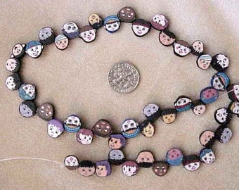 Kids Faces of the World Fimo Polymer Clay Beads 46