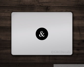 Ampersand - Mac Apple Logo Cover Laptop Vinyl Decal Sticker Macbook Unique Punctuation Question Mark Exclamation Point