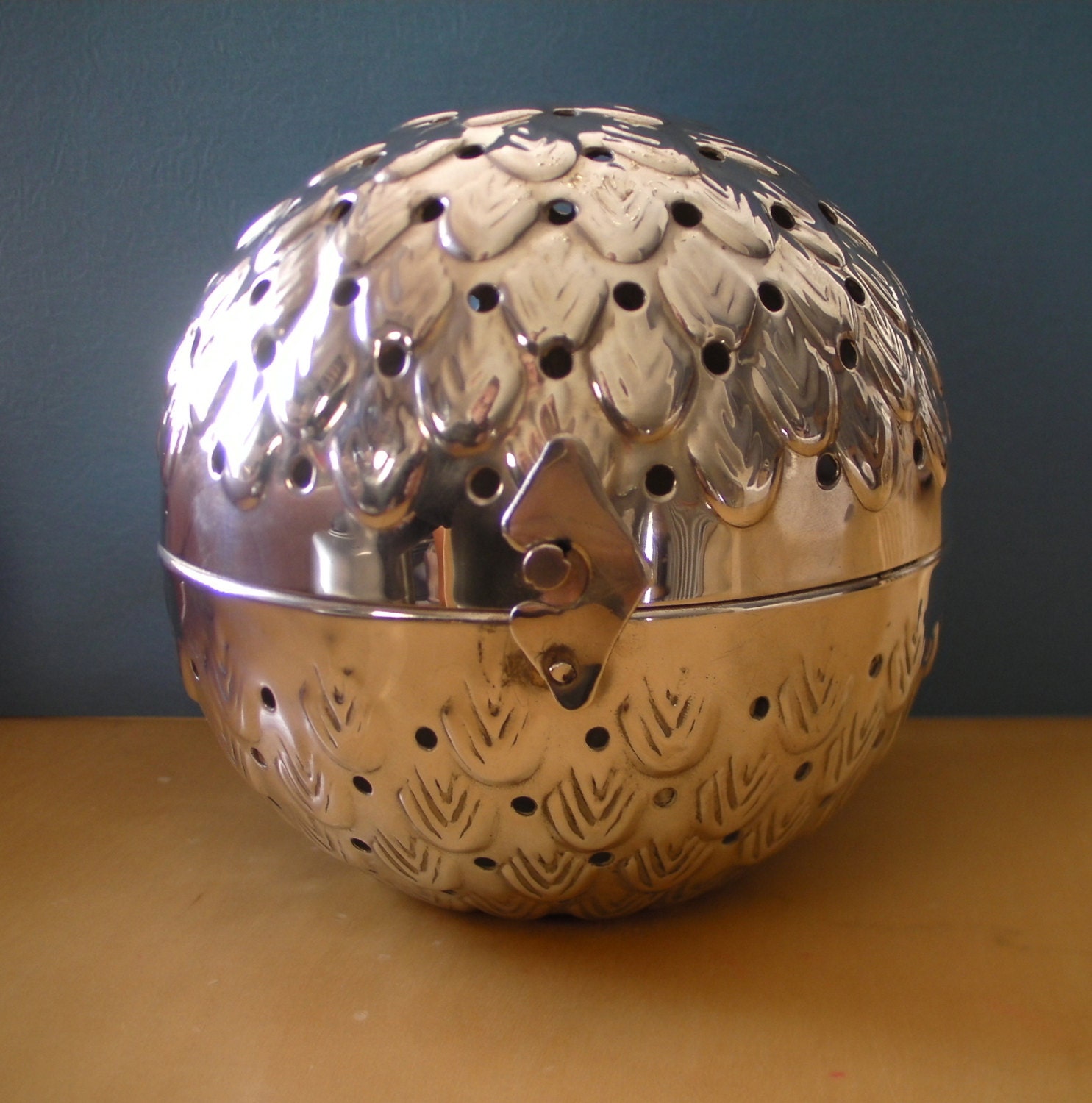 Dept 56 Silver Collection Potpourri Ball Heavy Silver over