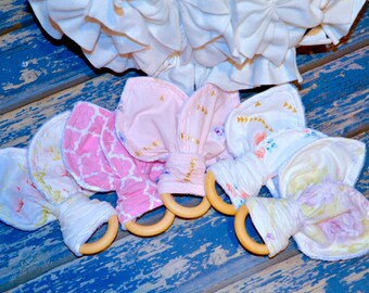 Baby's Sensory Teething Toy ~ Select Fabric Choice