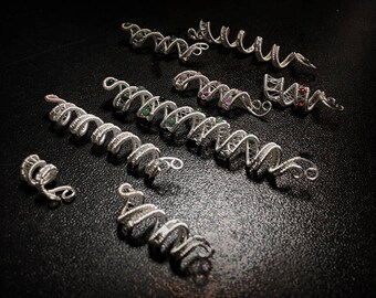 Hair Jewelry for Braids, Dreadlock Beads, Hair Accessories, Hair Cuff, Dreadlock Jewelry, Hair Combs, Dreadlock cuffs, Hair pin, hair clip