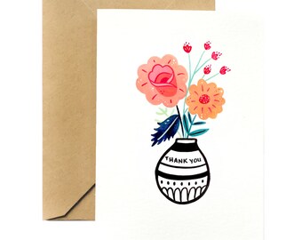 Thank you Greeting Card | Flowers for You