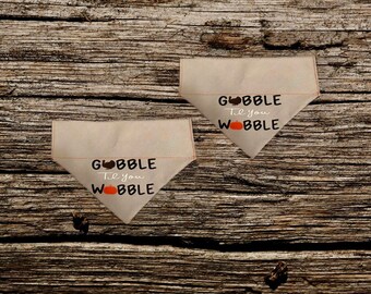 Thanksgiving Over The Collar Pet Bandana