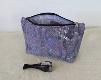 Vanity case; make up bag. leather case. tote bag. toiletry bag; clutch hand bag