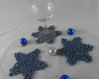 Set of 3 crochet Christmas stars