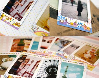 Mini Cartoon Animal Photo Frames, Scrapbook Photo Holder, Cardmaking Supplies, Instant Photo Frames, Circus Theme