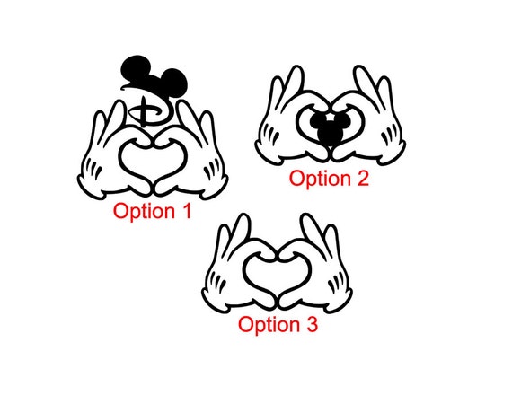  Coeur  de Disney  Mickey  gants Gants de dessin  anim  Coeur  