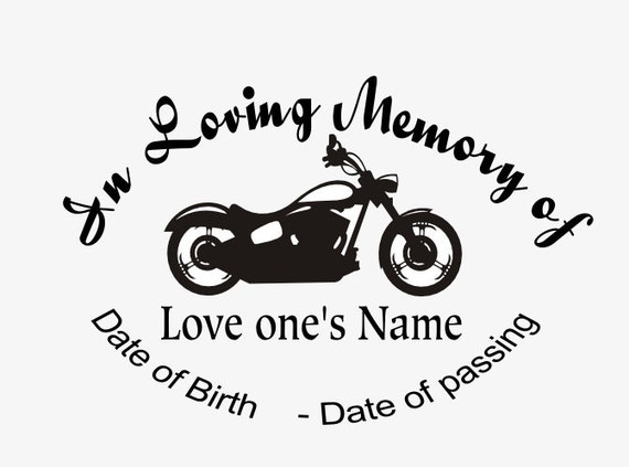 in loving memory picture car sticker
