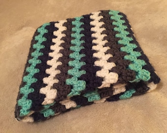 Granny Stripe Baby Afghan