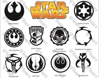 Star wars symbols | Etsy