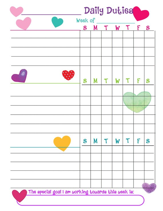 to do list charts