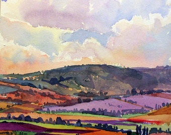 CUSTOM WATERCOLOR LANDSCAPE