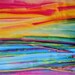 112cm x 42cm Piece of Rainbow River Batik 100% Cotton Fabric