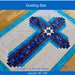Log Cabin Cross - Guiding Star - lap quilt: 48 in. x 66 in.