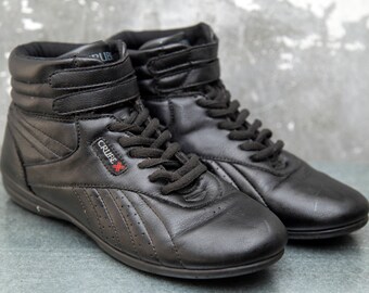 Crube Vintage Black Booxing Sneakers ankle boots.