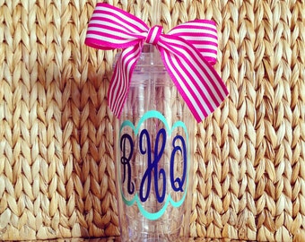 Personalized 20 oz. Double Wall Tumbler, Hot/Cold Lid & Straw
