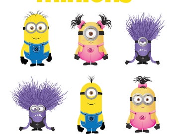 Minions svg files,svg files for silhouette,svg files for cricut,minion clipart,SVG files,png files