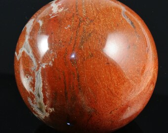 Red Jasper Sphere, 1.99 inches in diameter, weight: 184.1 grams