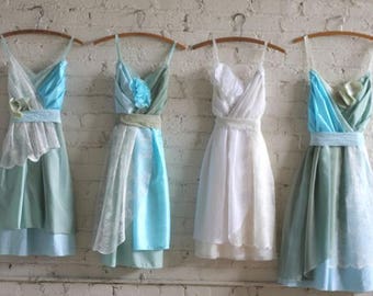 Custom Boho Bridesmaids Dresses in Your Choice of Palette & Accents